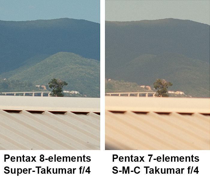 Pentax Takumar 50mm f/1,4 compared