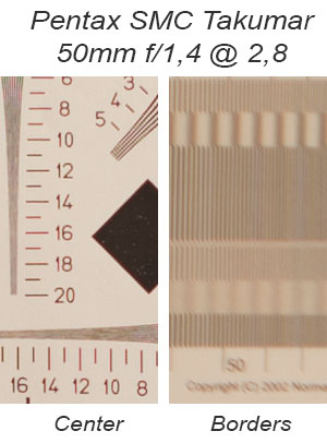Pentax S-M-C Takumar 50mm at f/2,8 7 elements